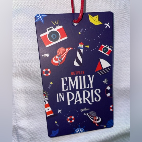 Emily in Paris x My Beachy Side L'eau Shorts NWT - Picture 4 of 5